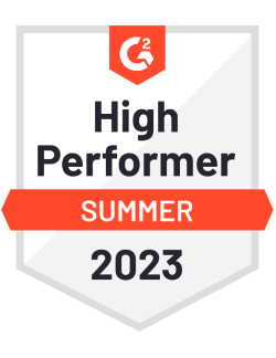 G2 High Performer Summer 2023