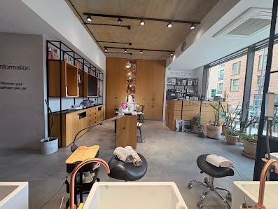 Styling chairs and mirrors inside Blue Mango Salon